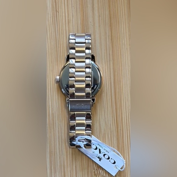 Coach Grand RoseGold Tone Watch With 36mm Face With Row of Multicolored … - Picture 6 of 7